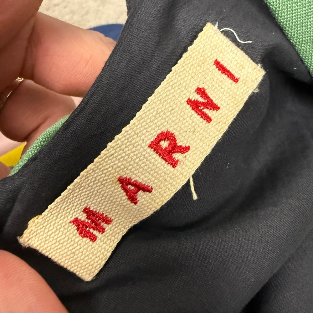 Marni Colorblock Sleeveless Midi Dress View 6